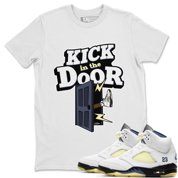 Kick In The Door Sneaker Tee - Casual Unisex Cotton Sneaker T-Shirt To Match AJ5 A Ma Maniere Dawn Jezsport.com