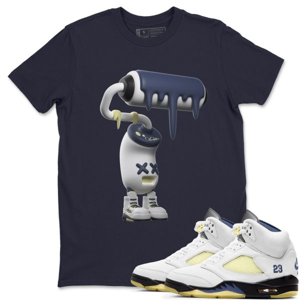 3D Paint Roller Sneaker Tee - Casual Unisex Cotton Sneaker T-Shirt To Match AJ5 A Ma Maniere Dawn Jezsport.com