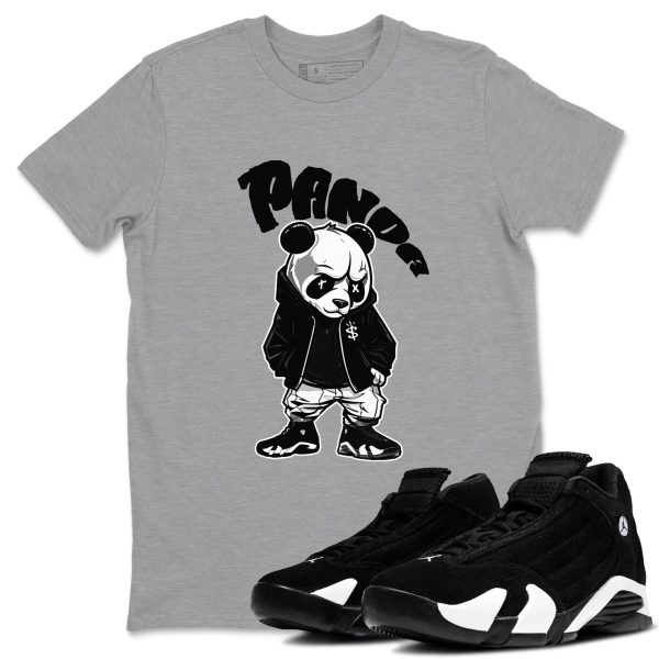 Bastard Panda Sneaker Tee - Casual Unisex Cotton Sneaker T-Shirt To Match 14s Black White Panda Jezsport.com