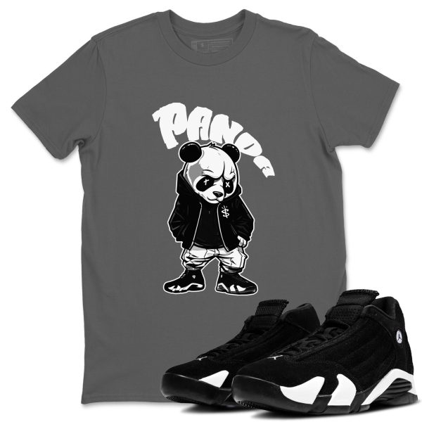 Bastard Panda Sneaker Tee - Casual Unisex Cotton Sneaker T-Shirt To Match 14s Black White Panda Jezsport.com