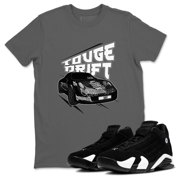 Touge Drift Sneaker Tee - Casual Unisex Cotton Sneaker T-Shirt To Match 14s Black White Panda Jezsport.com