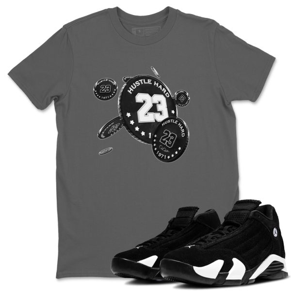 Coin Drop Sneaker Tee - Casual Unisex Cotton Sneaker T-Shirt To Match 14s Black White Panda Jezsport.com