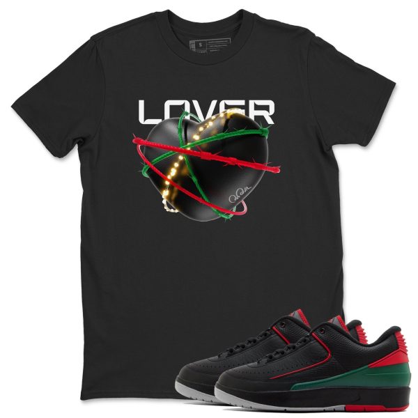 Heart Lover Unisex Crew Neck Sneaker Matching Tee Shirt To Match 2s Christmas Holiday Sneaker Tees Jezsport.com