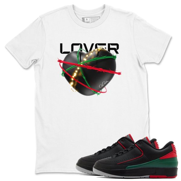 Heart Lover Unisex Crew Neck Sneaker Matching Tee Shirt To Match 2s Christmas Holiday Sneaker Tees Jezsport.com