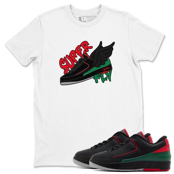 Super Fly Unisex Crew Neck Sneaker Matching Tee Shirt To Match 2s Christmas Holiday Sneaker Tees Jezsport.com