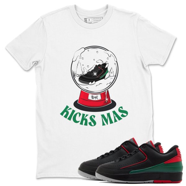 Snow Ball Unisex Crew Neck Sneaker Matching Tee Shirt To Match 2s Christmas Holiday Sneaker Tees Jezsport.com