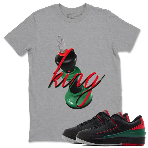 3D King Unisex Crew Neck Sneaker Matching Tee Shirt To Match 2s Christmas Holiday Sneaker Tees Jezsport.com