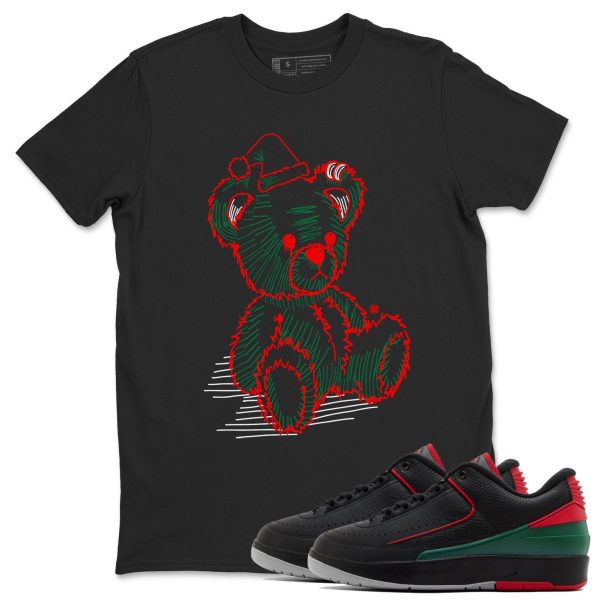 Line Bear Unisex Crew Neck Sneaker Matching Tee Shirt To Match 2s Christmas Holiday Sneaker Tees Jezsport.com