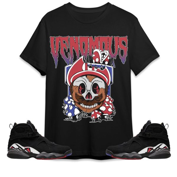 Mario Venomous Unisex Tees Jordan 8 Playoffs to Match Sneaker,Outfit Birthday Gift Jezsport.com