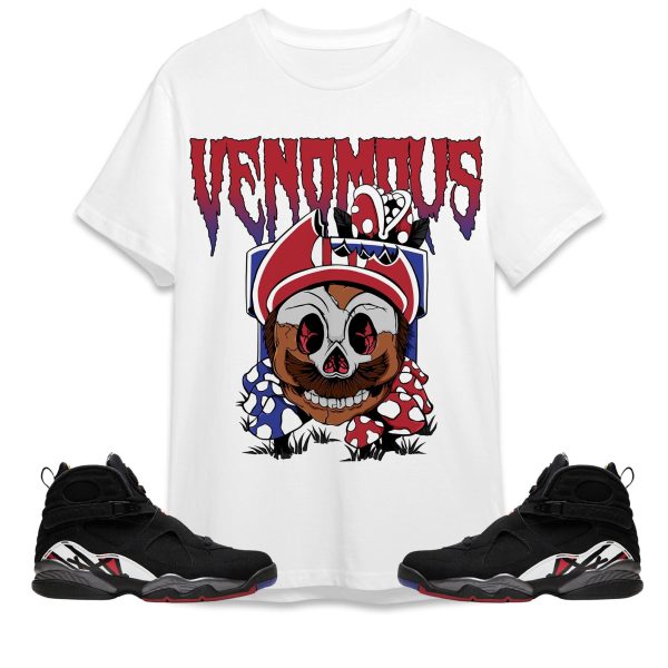 Mario Venomous Unisex Tees Jordan 8 Playoffs to Match Sneaker,Outfit Birthday Gift Jezsport.com