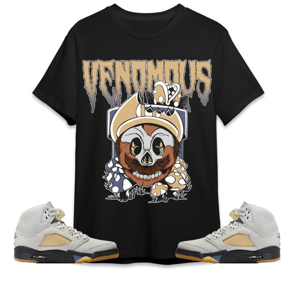 Mario Venomous Unisex Tees Jordan 5 Photon Dust to Match Sneaker,Outfit Birthday Gift Jezsport.com