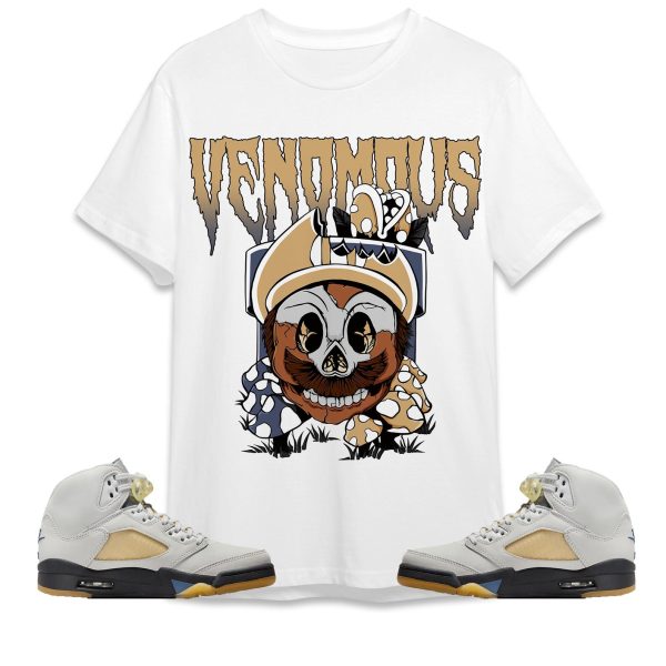 Mario Venomous Unisex Tees Jordan 5 Photon Dust to Match Sneaker,Outfit Birthday Gift Jezsport.com