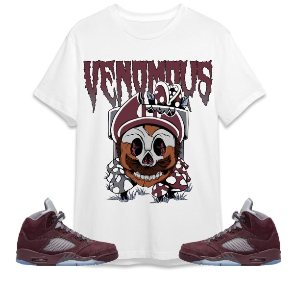 Mario Venomous Unisex Tees Jordan 5 Burgundy to Match Sneaker,Outfit Birthday Gift Jezsport.com