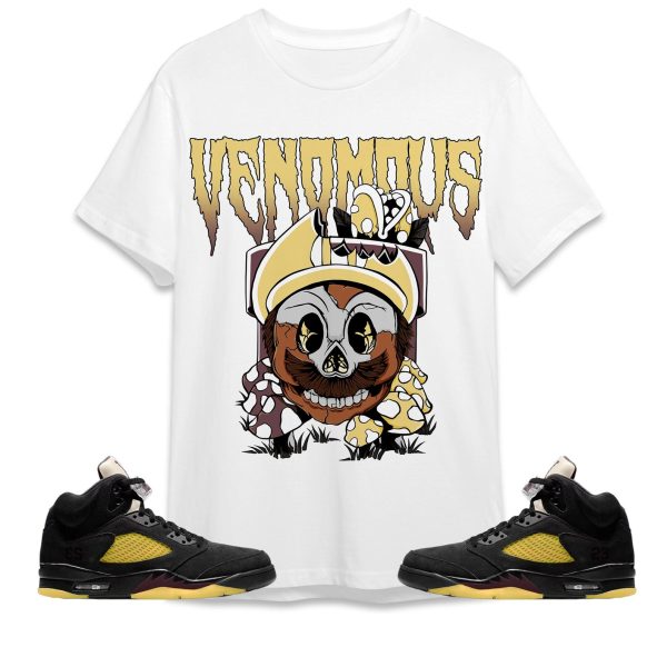 Mario Venomous Unisex Tees Jordan 5 Black Burgundy Crush to Match Sneaker,Outfit Birthday Gift Jezsport.com