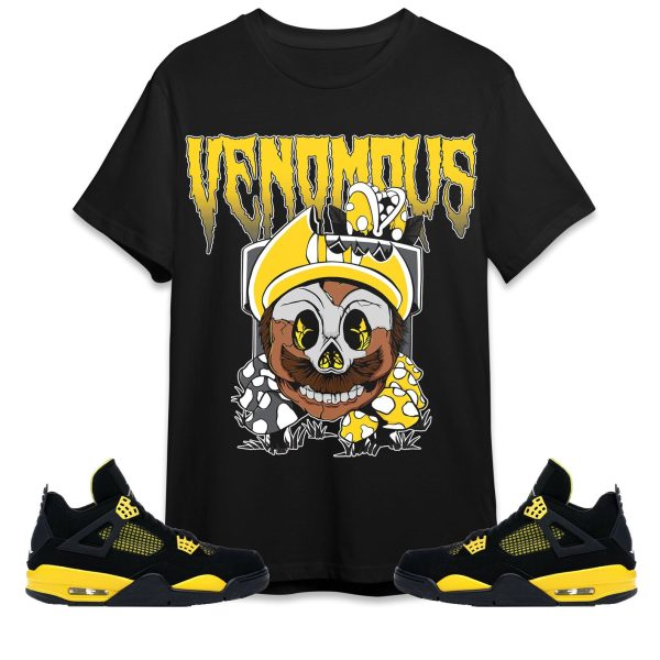 Mario Venomous Unisex Tees Jordan 4 Thunder to Match Sneaker,Outfit Birthday Gift Jezsport.com