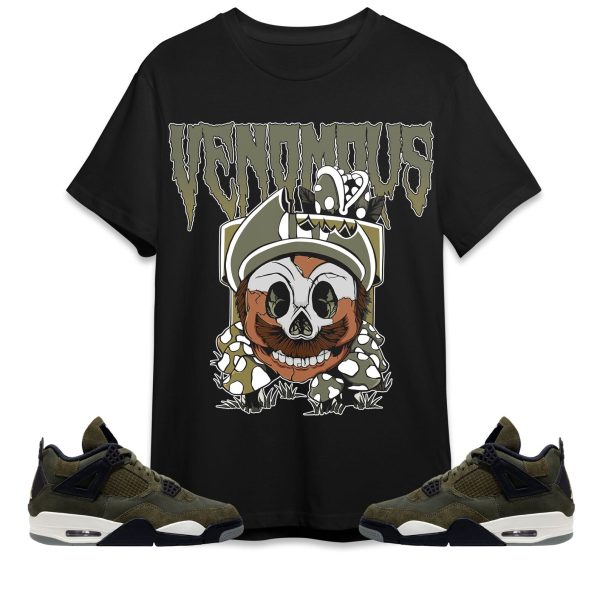 Mario Venomous Unisex Tees Jordan 4 SE Craft Medium Olive to Match Sneaker,Outfit Birthday Gift Jezsport.com