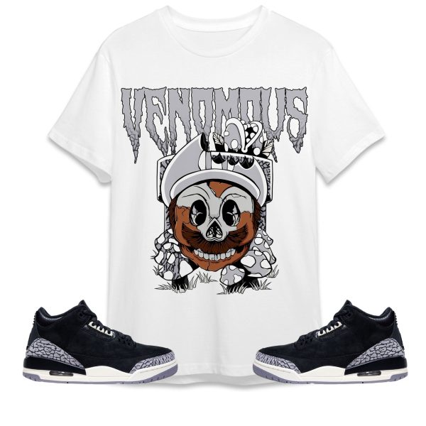 Mario Venomous Unisex Tees Jordan 3 Off Noir to Match Sneaker,Outfit Birthday Gift Jezsport.com