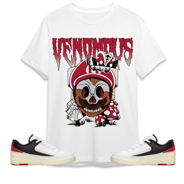 Mario Venomous Unisex Tees Jordan 2 Low Black Satin to Match Sneaker,Outfit Birthday Gift Jezsport.com