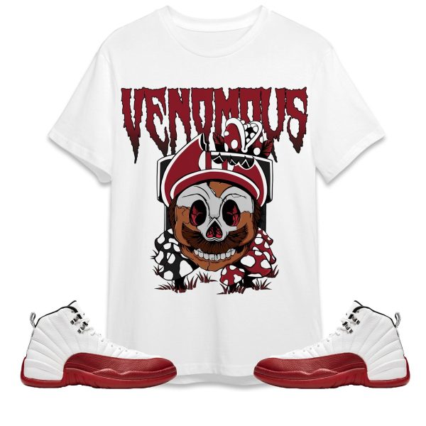 Mario Venomous Unisex Tees Jordan 12 Cherry to Match Sneaker,Outfit Birthday Gift Jezsport.com