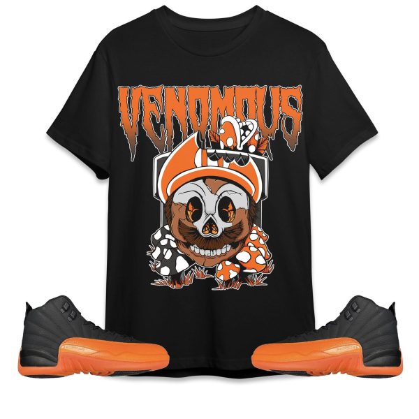 Mario Venomous Unisex Tees Jordan 12 Brilliant Orange to Match Sneaker,Outfit Birthday Gift Jezsport.com