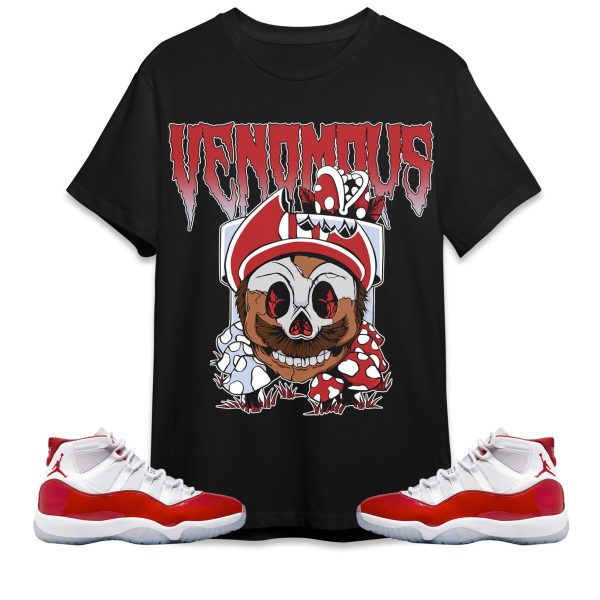 Mario Venomous Unisex Tees Jordan 11 Cherry to Match Sneaker,Outfit Birthday Gift Jezsport.com