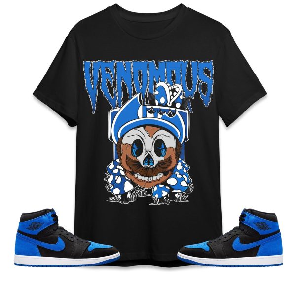 Mario Venomous Unisex Tees Jordan 1 Royal Reimagined to Match Sneaker,Outfit Birthday Gift Jezsport.com