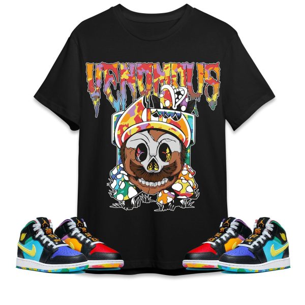 Mario Venomous Unisex Tees Jordan 1 Mid GS Six Championships to Match Sneaker,Outfit Birthday Gift Jezsport.com