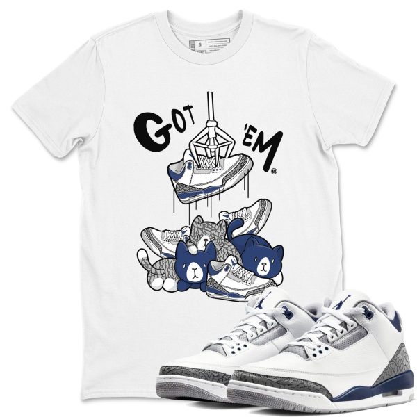 Treasure Hunter Sneaker Tee - Casual Unisex Cotton Sneaker T-Shirt To Match 3s Midnight Navy Jezsport.com