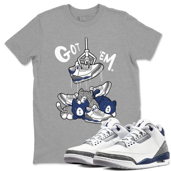 Treasure Hunter Sneaker Tee - Casual Unisex Cotton Sneaker T-Shirt To Match 3s Midnight Navy Jezsport.com