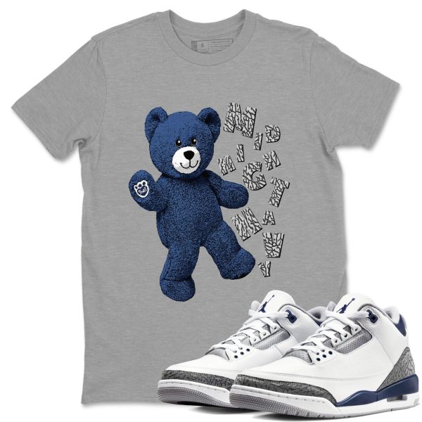 Hello Bear Sneaker Tee - Casual Unisex Cotton Sneaker T-Shirt To Match 3s Midnight Navy Jezsport.com