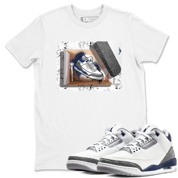 New Kicks Sneaker Tee - Casual Unisex Cotton Sneaker T-Shirt To Match 3s Midnight Navy Jezsport.com