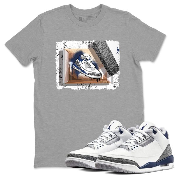 New Kicks Sneaker Tee - Casual Unisex Cotton Sneaker T-Shirt To Match 3s Midnight Navy Jezsport.com