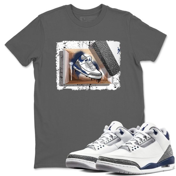 New Kicks Sneaker Tee - Casual Unisex Cotton Sneaker T-Shirt To Match 3s Midnight Navy Jezsport.com