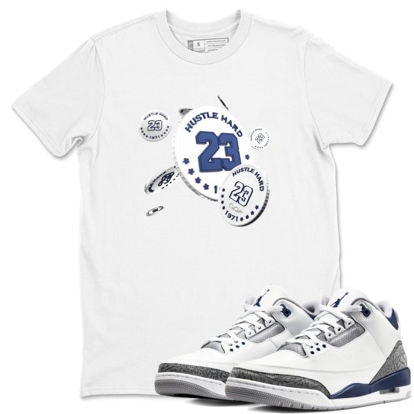 Coin Drop Sneaker Tee - Casual Unisex Cotton Sneaker T-Shirt To Match 3s Midnight Navy Jezsport.com