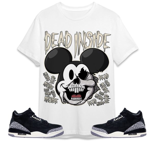 Mickey Horror Unisex Tees Jordan 3 Off Noir to match Sneaker, Outfit Birthday Gift for Friends Jezsport.com