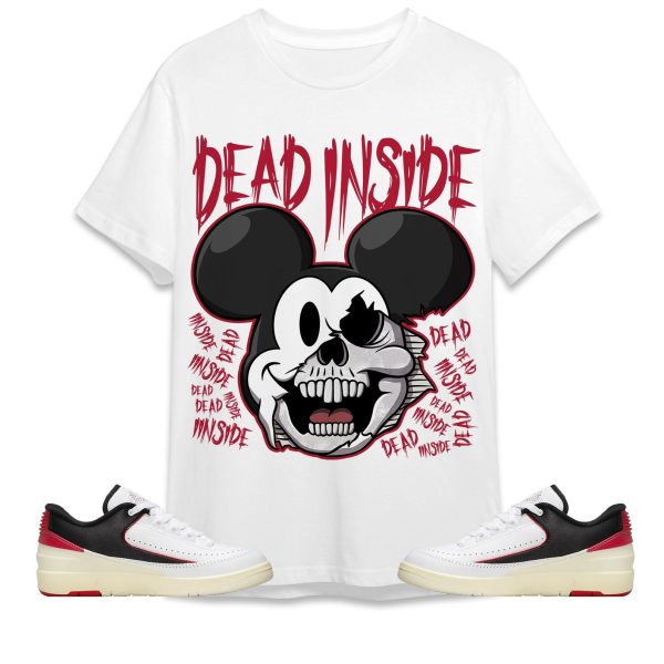 Mickey Horror Unisex Tees Jordan 2 Low Black Satin to match Sneaker, Outfit Birthday Gift for Friends Jezsport.com