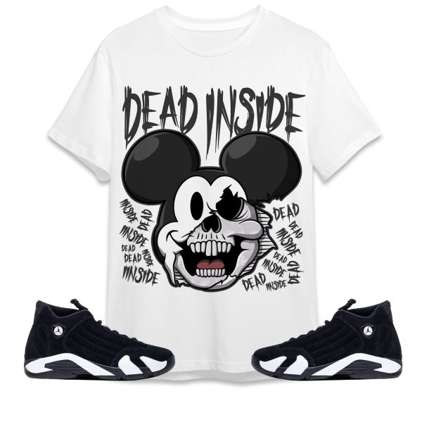 Mickey Horror Unisex Tees Jordan 14 Black White to match Sneaker, Outfit Birthday Gift for Friends Jezsport.com