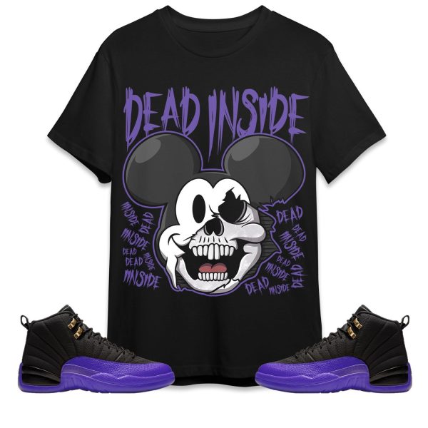 Mickey Horror Unisex Tees Jordan 12 Field Purple to match Sneaker, Outfit Birthday Gift for Friends Jezsport.com