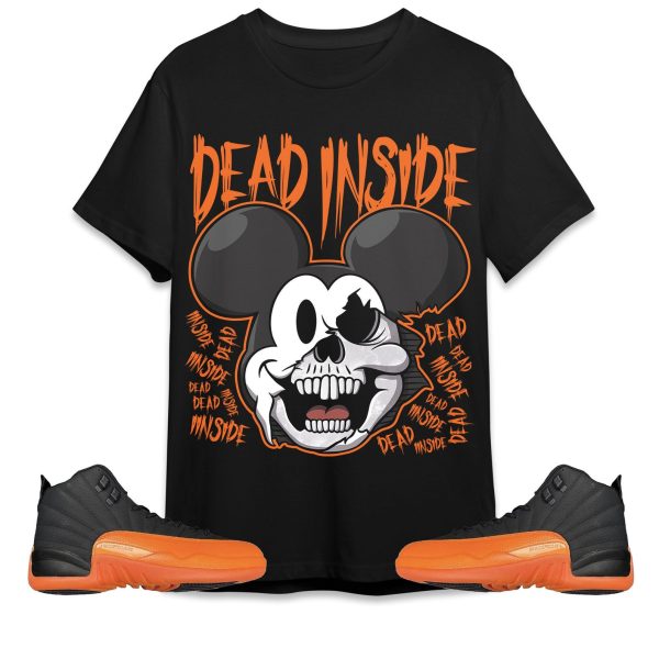 Mickey Horror Unisex Tees Jordan 12 Brilliant Orange to match Sneaker, Outfit Birthday Gift for Friends Jezsport.com