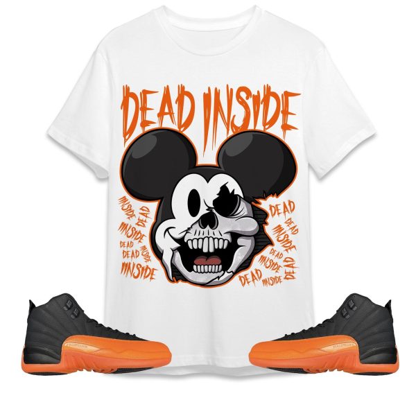 Mickey Horror Unisex Tees Jordan 12 Brilliant Orange to match Sneaker, Outfit Birthday Gift for Friends Jezsport.com