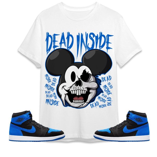 Mickey Horror Unisex Tees Jordan 1 Royal Reimagined to match Sneaker, Outfit Birthday Gift for Friends Jezsport.com