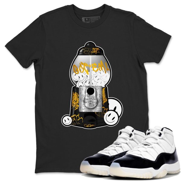 Gumball Machine Unisex Crew Neck Sneaker Matching Tee Shirt To Match 11s Gratitude Jezsport.com