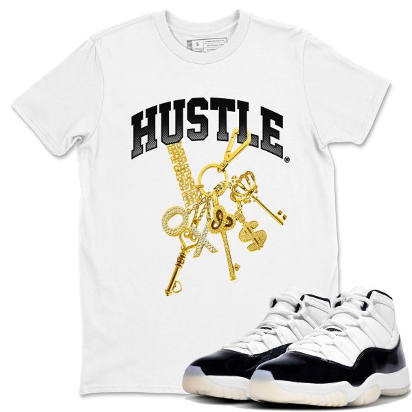 Gold Hustle Unisex Crew Neck Sneaker Matching Tee Shirt To Match 11s Gratitude Jezsport.com