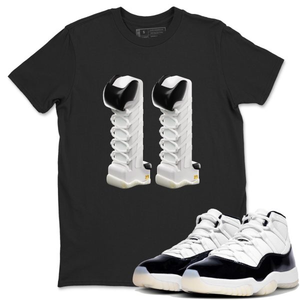 3D Number 11 Unisex Crew Neck Sneaker Matching Tee Shirt To Match 11s Gratitude Jezsport.com