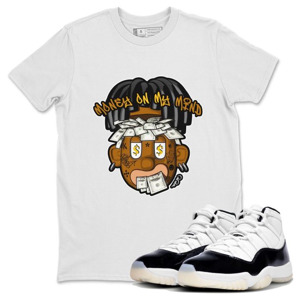 Money On My Mind Unisex Crew Neck Sneaker Matching Tee Shirt To Match 11s Gratitude Jezsport.com