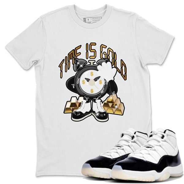 Time Is Gold Unisex Crew Neck Sneaker Matching Tee Shirt To Match 11s Gratitude Jezsport.com