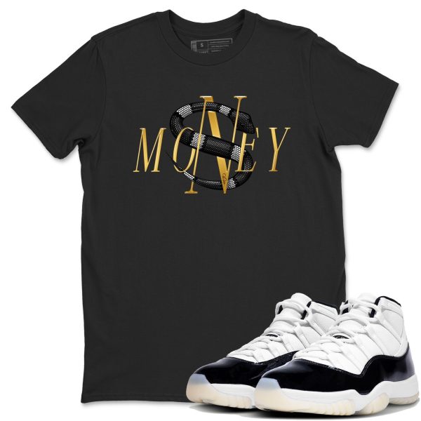 Money Snake Unisex Crew Neck Sneaker Matching Tee Shirt To Match 11s Gratitude Jezsport.com