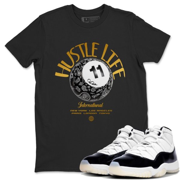 Hustle Life Unisex Crew Neck Sneaker Matching Tee Shirt To Match 11s Gratitude Jezsport.com