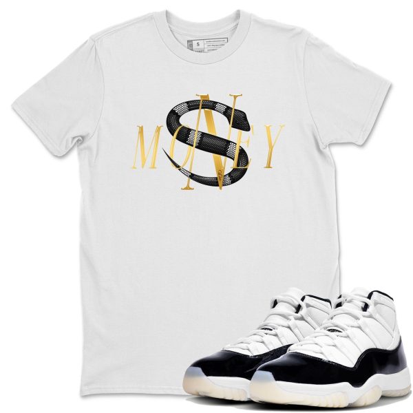 Money Snake Unisex Crew Neck Sneaker Matching Tee Shirt To Match 11s Gratitude Jezsport.com