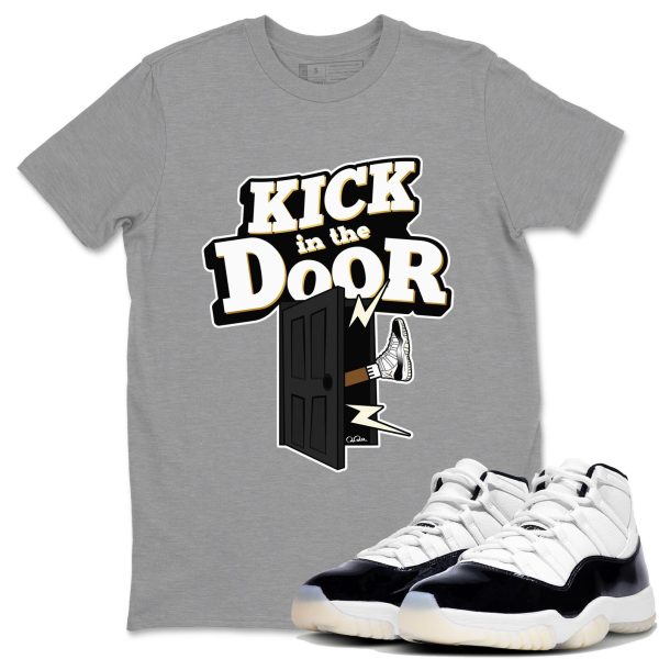 Kick In The Door Unisex Crew Neck Sneaker Matching Tee Shirt To Match 11s Gratitude Jezsport.com